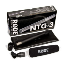 RØDE NTG-3 Shotgun Microphone Kit + E-Image BS-M80 Windshield + Carbon Boom Pole BC12P